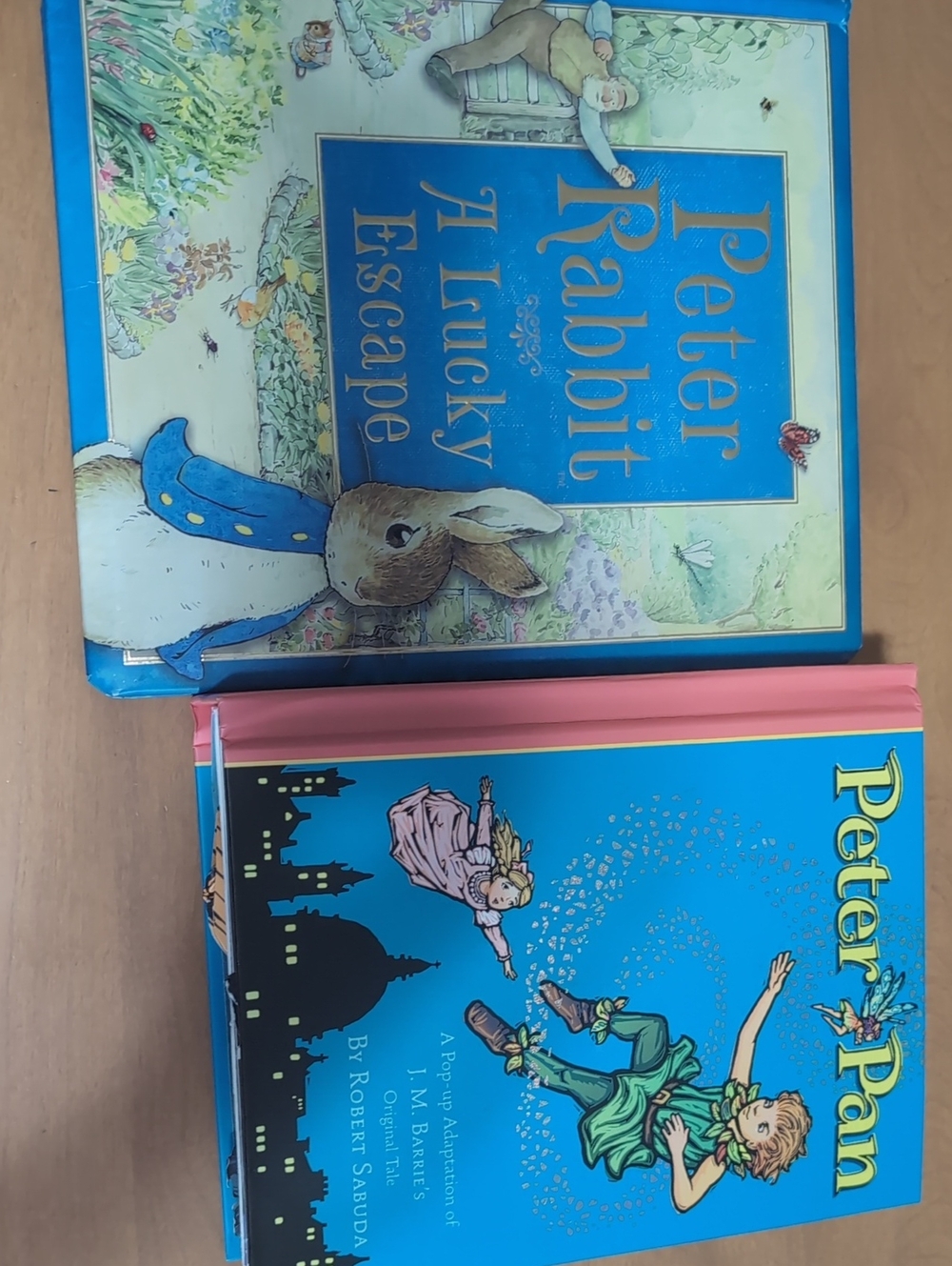 Peter Rabbit & Peter Pan Children's Pop Up Book Set